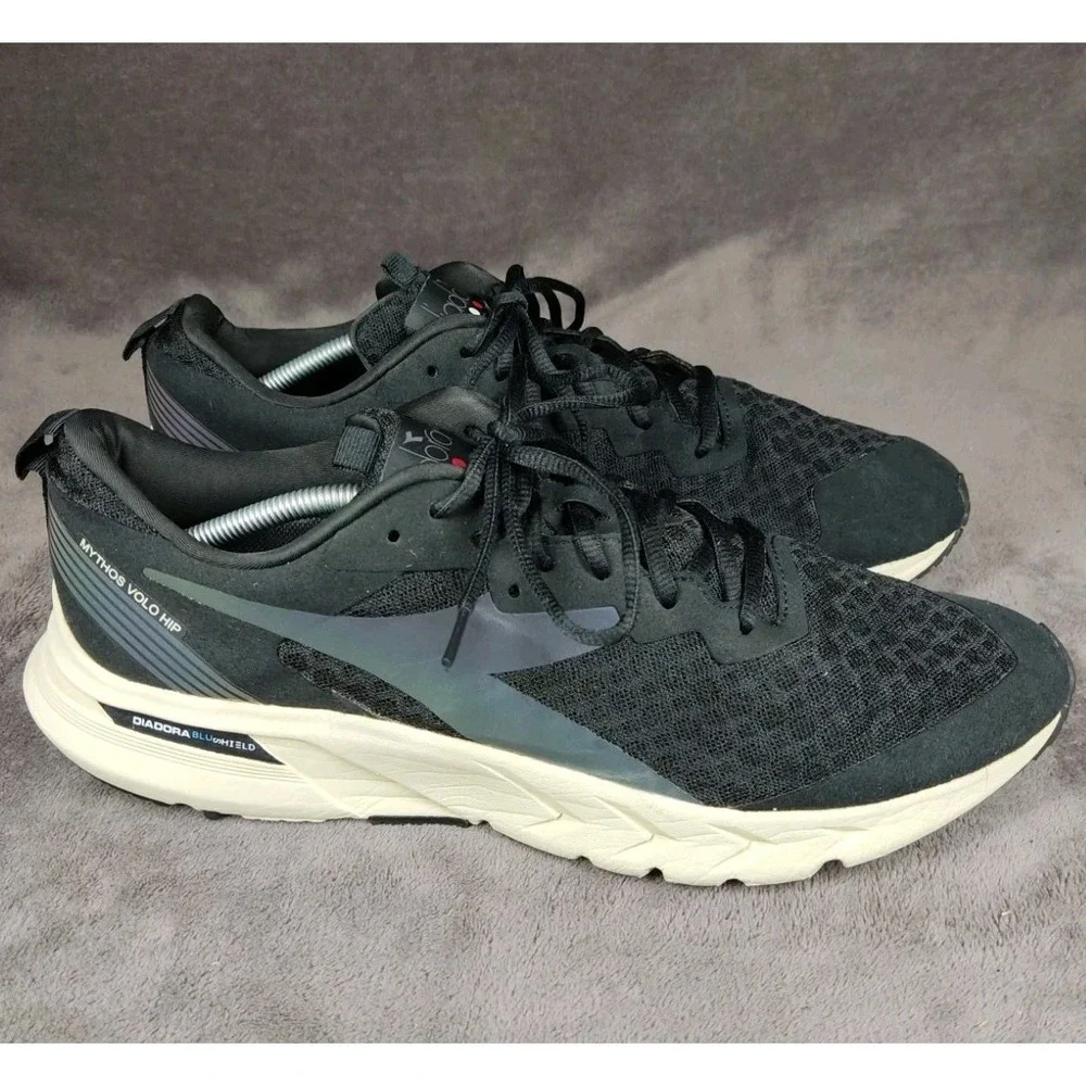 Diadora Blushield Mythos Volo Hip Running  Mens Black Sneakers Shoes Size 12.5‎
